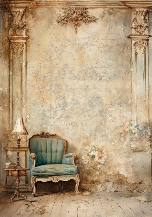 Papier ryżowy 24x33 Abandoned Elegance 4 LBD324 LaBlanche