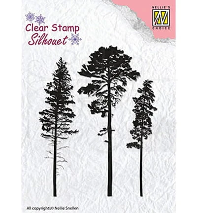 Stempel akrylowy Trzy sosny SIL037 Nellie's Choice