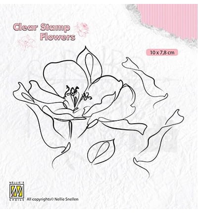 Stempel akrylowy Dzika róża FLO018 Nellie's Choice