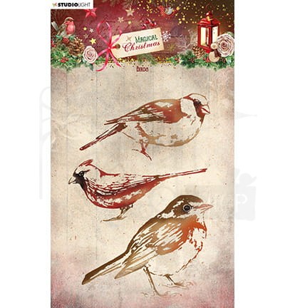 Stempel akrylowy Magical Christmas Birds - Ptaszki SL-MC-STAMP499 StudioLight