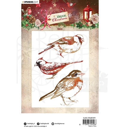 Stempel akrylowy Magical Christmas Birds - Ptaszki SL-MC-STAMP499 StudioLight