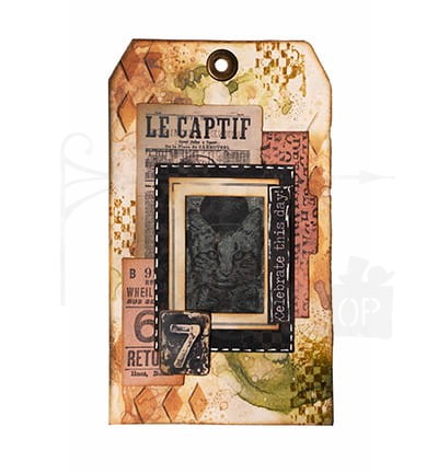 Kształty papierowe die-cuts Grunge Collection - Tickets Labels &amp; Frames 53 elementy SL-GR-PE05 StudioLight