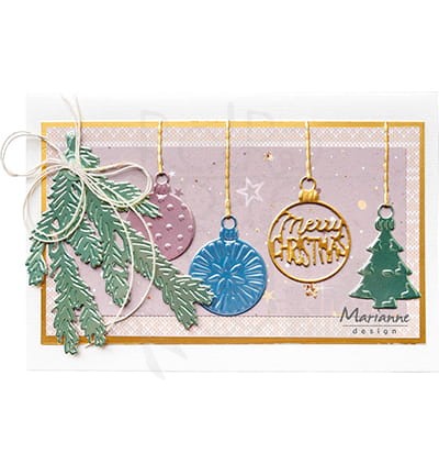 Zestaw wykrojników Merry Christmas Baubles LR0682 Marianne Design