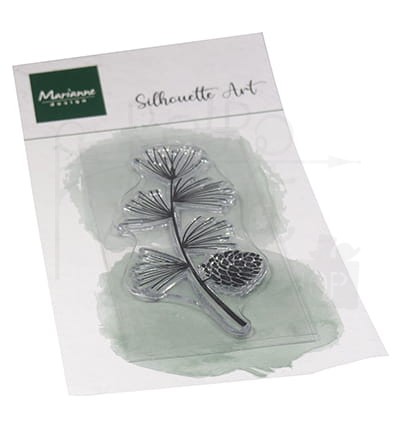 Stempel akrylowy Laryx Gałązka modrzewia CS1145 Marianne Design
