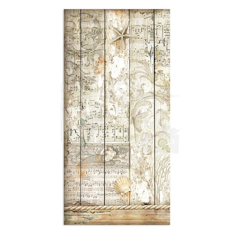 Zestaw papierów 15x30 elementy do wycięcia Songs of the Sea SBBV25 Stamperia