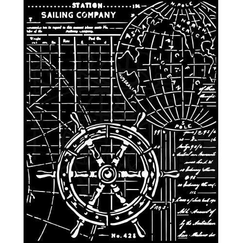 Szablon maska 20x25cm Songs of the Sea Ster KSTD142 Stamperia