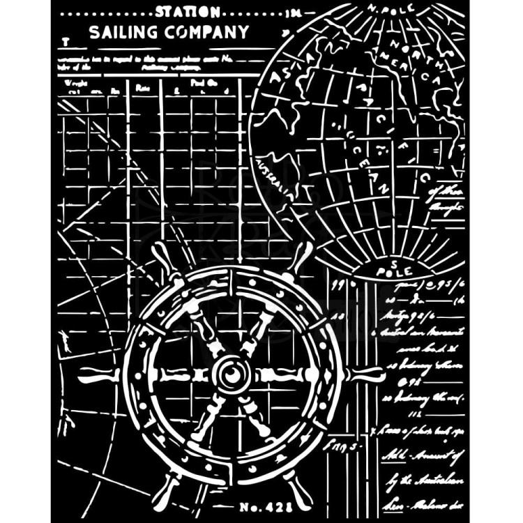 Szablon maska 20x25cm Songs of the Sea Ster KSTD142 Stamperia