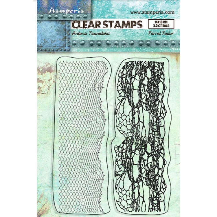 Stempel akrylowy 14x18cm Songs of the Sea 2 Bordery WTK184 Stamperia