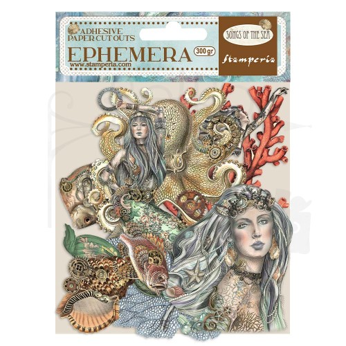 Ozdoby papierowe samoprzylepne Ephemera Songs of the Sea Syrena DFLCT29 Stamperia