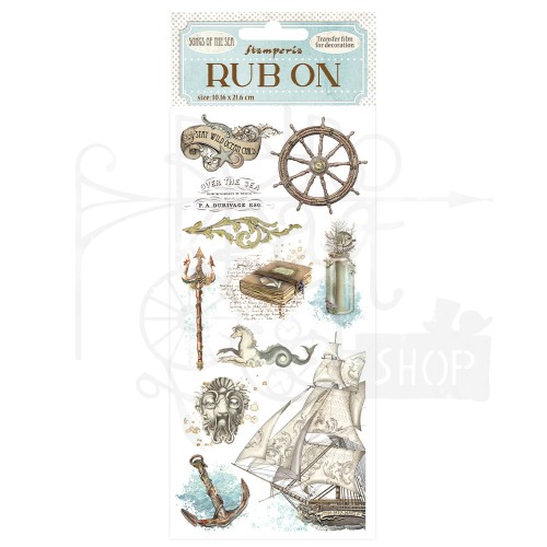 Rub-on transfer 10x21.6cm Songs of the Sea Marynistyka DFLRB50 Stamperia