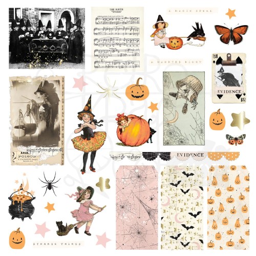 Ozdoby papierowe die-cuts Twilight by Frank Garcia - Bewitching 64szt 980931 Prima
