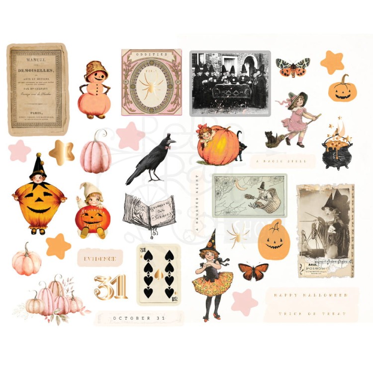 Ozdoby tekturowe die-cuts Twilight Chipboard Stickers by Frank Garcia 36szt 980917 Prima