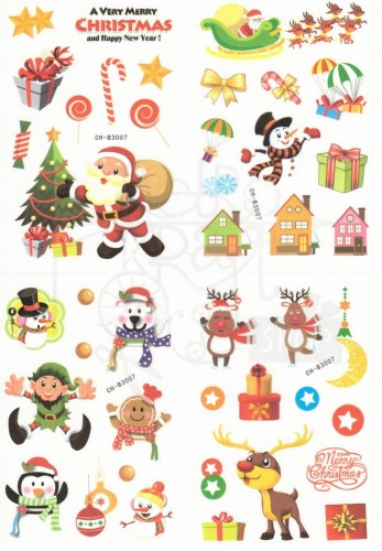 Naklejki do scrapbookingu i art journalingu Boże Narodzenie 7 - foliowe 4 arkusze