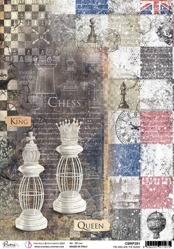 Papier ryżowy A4 The King and The Queen CBRP291 Ciao Bella