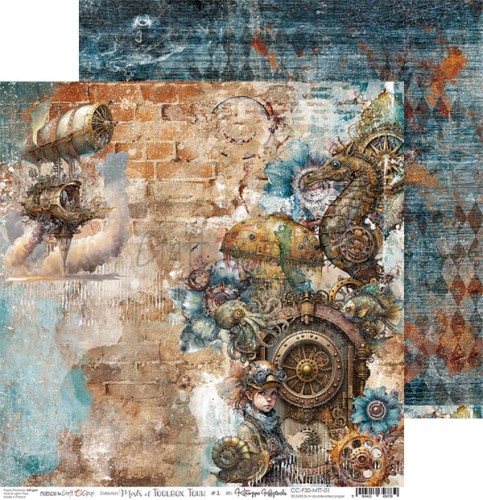 Zestaw papierów do scrapbookingu 30x30 Mists of Toolbox Town CC-F30-MTT-00 Craft O'Clock