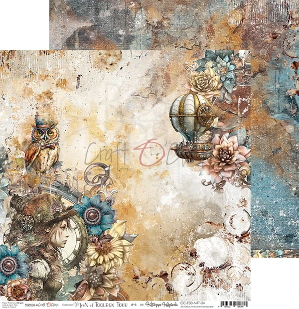 Zestaw papierów do scrapbookingu 30x30 Mists of Toolbox Town CC-F30-MTT-00 Craft O'Clock