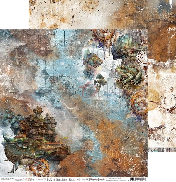Zestaw papierów do scrapbookingu 30x30 Mists of Toolbox Town CC-F30-MTT-00 Craft O'Clock