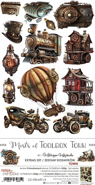 Zestaw dodatków 15x30 Mists of Toolbox Town - Town CC-F30-MTT-13 Craft O'Clock