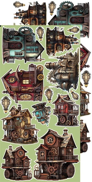 Zestaw dodatków 15x30 Mists of Toolbox Town - Town CC-F30-MTT-13 Craft O'Clock