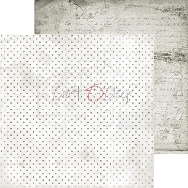 Papier do scrapbookingu 30x30 Basic 10 - Light Gray Mood 02 CC-BC10-02 Craft O'Clock