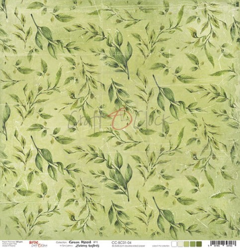 Papier do scrapbookingu 30x30 Basic 01 - Green Mood 04 CC-BC01-04 Craft O'Clock