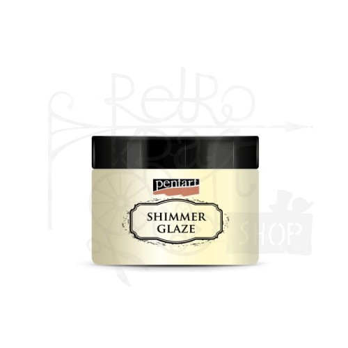 Pasta Shimmer Glaze perłowa biała 150ml 43740 Pentart