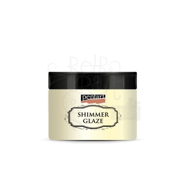 Pasta Shimmer Glaze perłowa biała 150ml 43740 Pentart