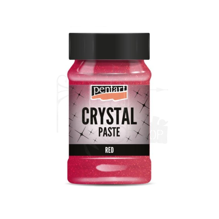 Pasta Crystal czerwona 100ml 43546 Pentart