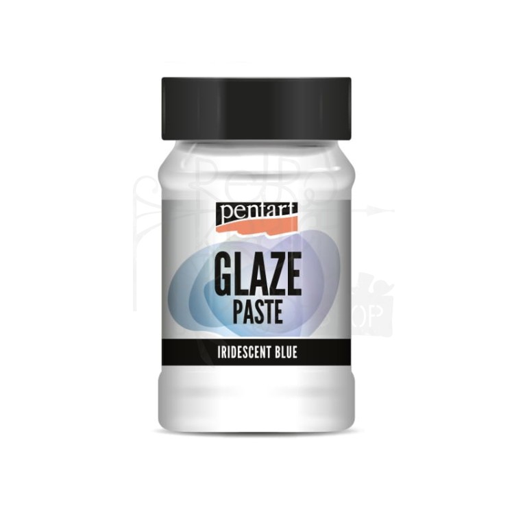 Pasta Glaze brokatowa niebieska 100ml 43539 Pentart