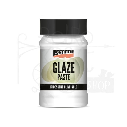 Pasta Glaze brokatowa oliwkowe złoto 100ml 43538 Pentart