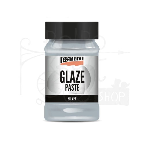Pasta Glaze perłowe srebro 100ml 43535 Pentart