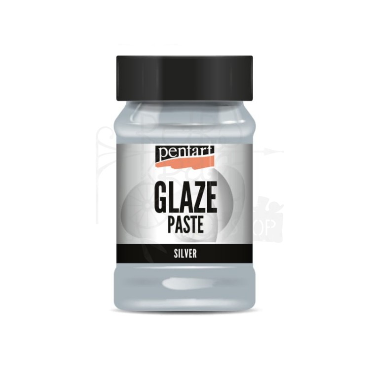 Pasta Glaze perłowe srebro 100ml 43535 Pentart