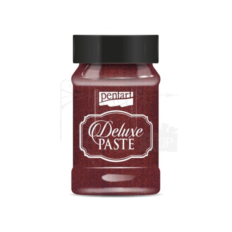 Pasta Deluxe bordowo-złota 100ml 43654 Pentart