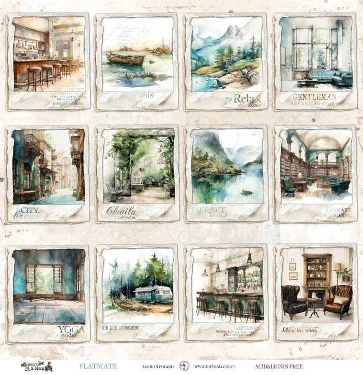 Papier do scrapbookingu 30x30 Maybe a man - FLATMATE UHK Gallery