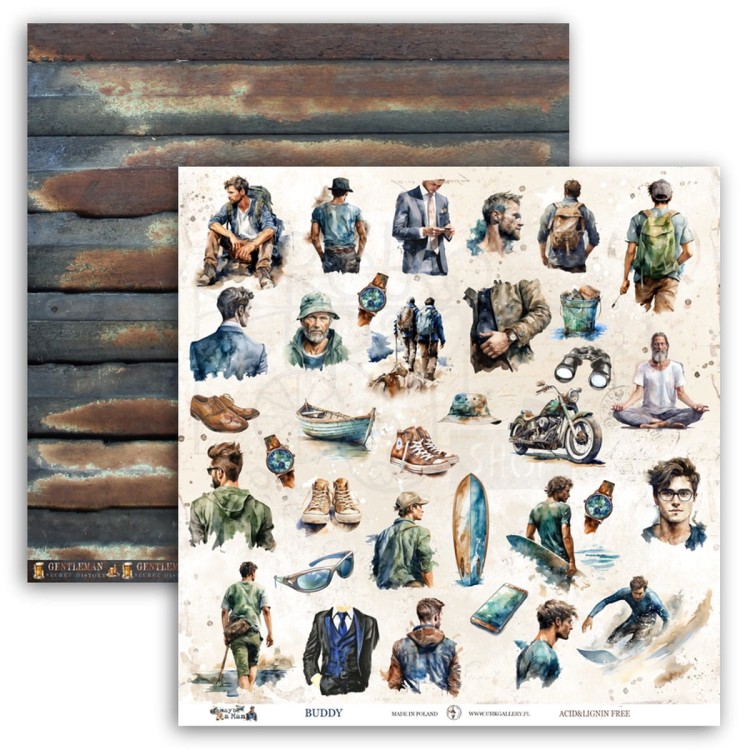 Papier do scrapbookingu 30x30 Maybe a man - BUDDY UHK Gallery