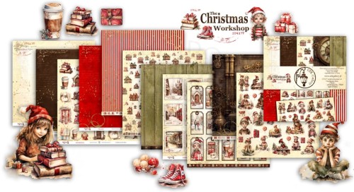Zestaw papierów do scrapbookingu 30x30 The Christmas Workshop UHK Gallery