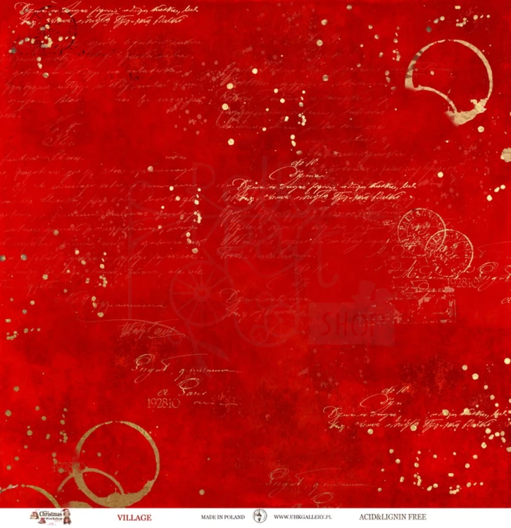 Papier do scrapbookingu 30x30 The Christmas Workshop - VILLAGE UHK Gallery