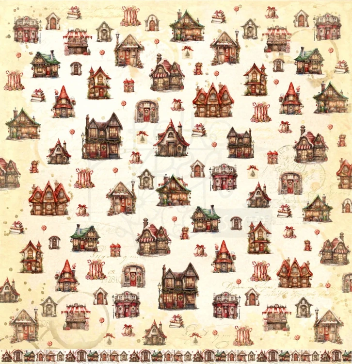 Papier do scrapbookingu 30x30 The Christmas Workshop - VILLAGE UHK Gallery