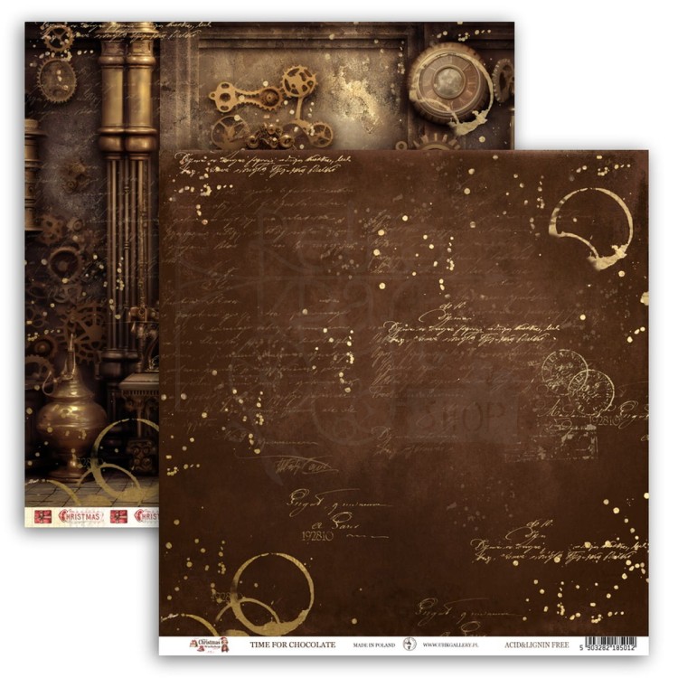 Papier do scrapbookingu 30x30 The Christmas Workshop - TIME FOR CHOCOLATE UHK Gallery