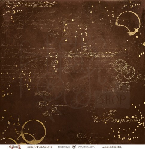 Papier do scrapbookingu 30x30 The Christmas Workshop - TIME FOR CHOCOLATE UHK Gallery