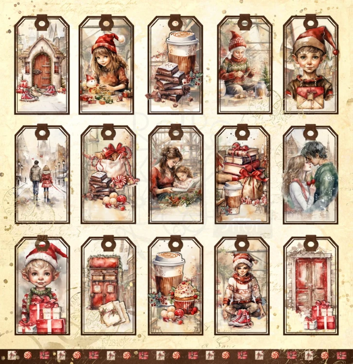 Papier do scrapbookingu 30x30 The Christmas Workshop - PUDDING UHK Gallery