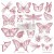 Stempel akrylowy 31x31cm Monarch Collection owady ważki motyle 650087 Prima