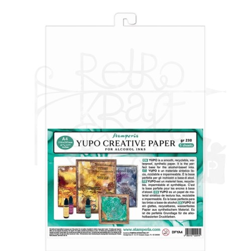 Papier YUPO A4 230g 5 arkuszy DFYA4 Stamperia