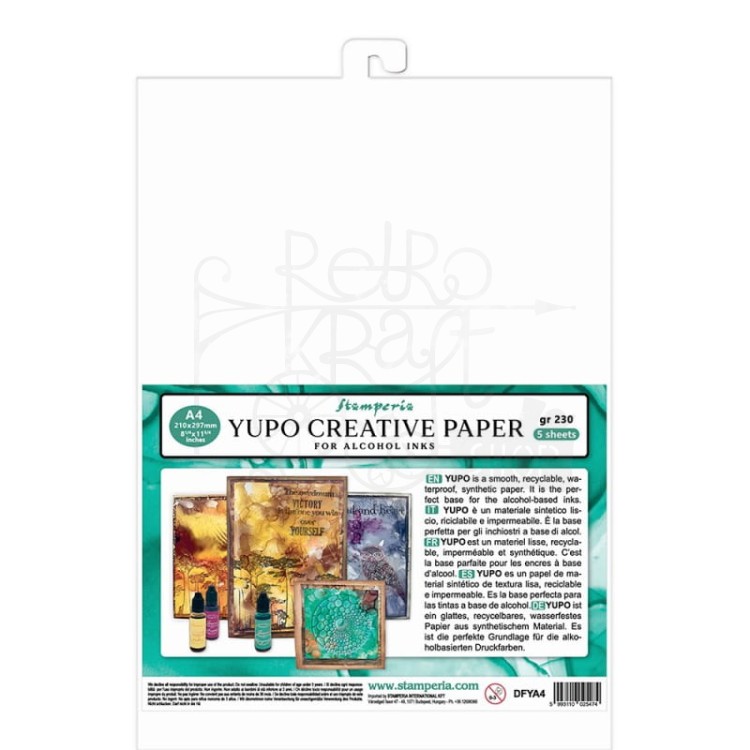 Papier YUPO A4 230g 5 arkuszy DFYA4 Stamperia