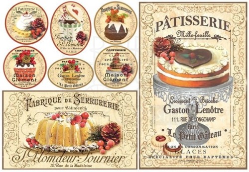 Papier ryżowy 48x33 Patisserie DFS339 Stamperia
