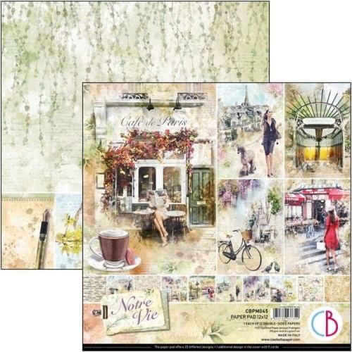 Zestaw papierów do scrapbookingu 30x30 Notre Vie CBPM045 Ciao Bella
