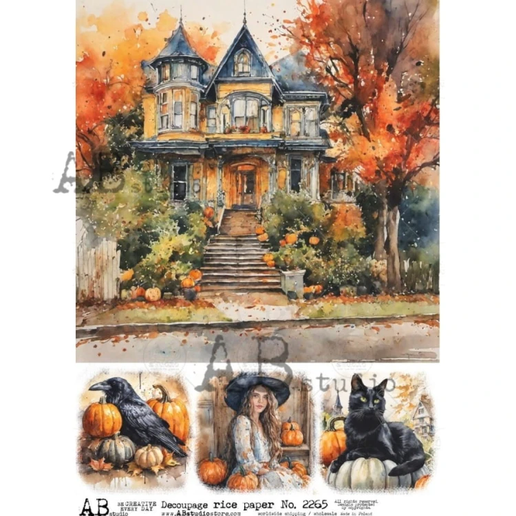 Papier ryżowy A4 Halloween ID-2265 ABstudio