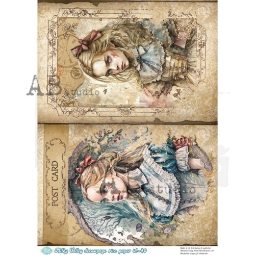 Papier ryżowy A4 Alicja w Krainie Czarów - Alicja ID-40 Milky Valley