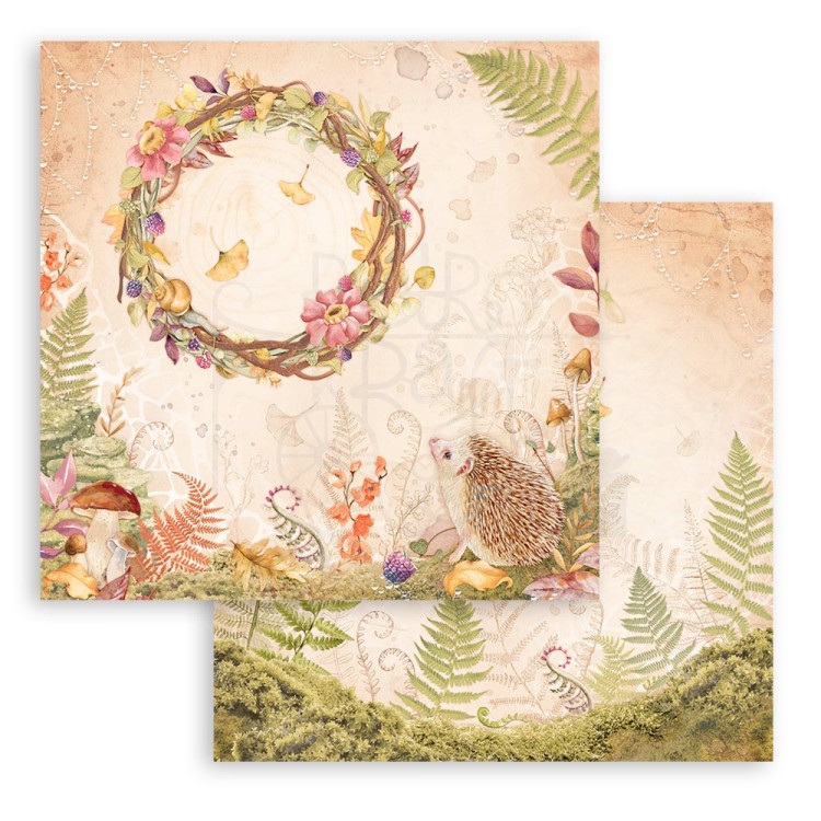 Zestaw papierów do scrapbookingu 20x20 Woodland SBBS92 Stamperia