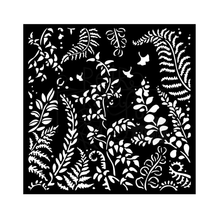 Szablon maska 18x18 Woodland Leśne runo KSTDQ90 Stamperia